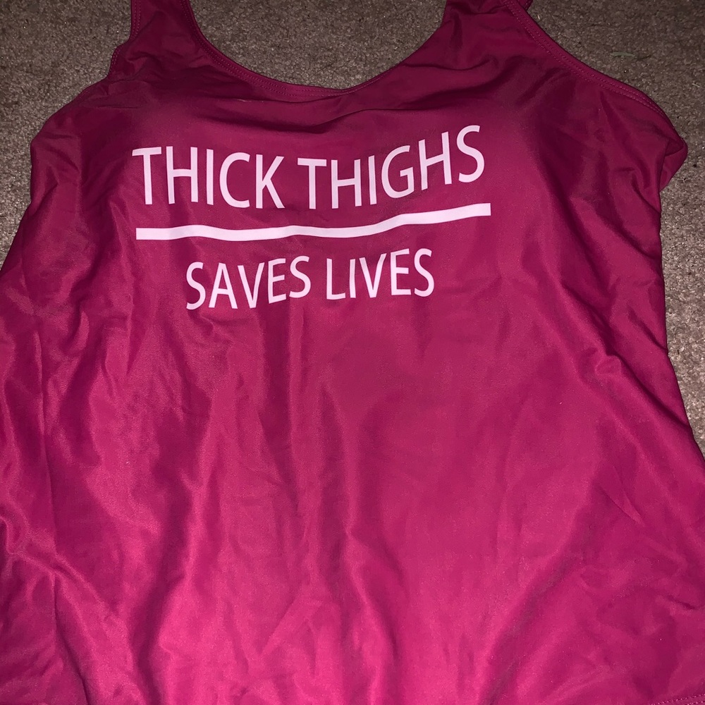 One piece bathing suite